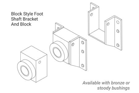 Foot Shaft Attachments - Block Style
